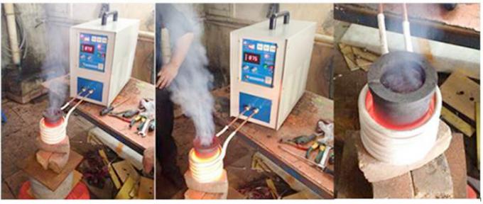 Máquina de fusión 1800 de la inducción del oro del horno fusorio 2kg Mleting del oro portátil del ℃